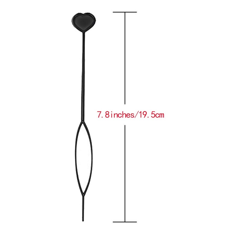 Messen Hair Tool Plastic Quick Beader for Loading Beads Ponytail Maker Styling Tool (8 Pcs,7 Colors) - Image 2